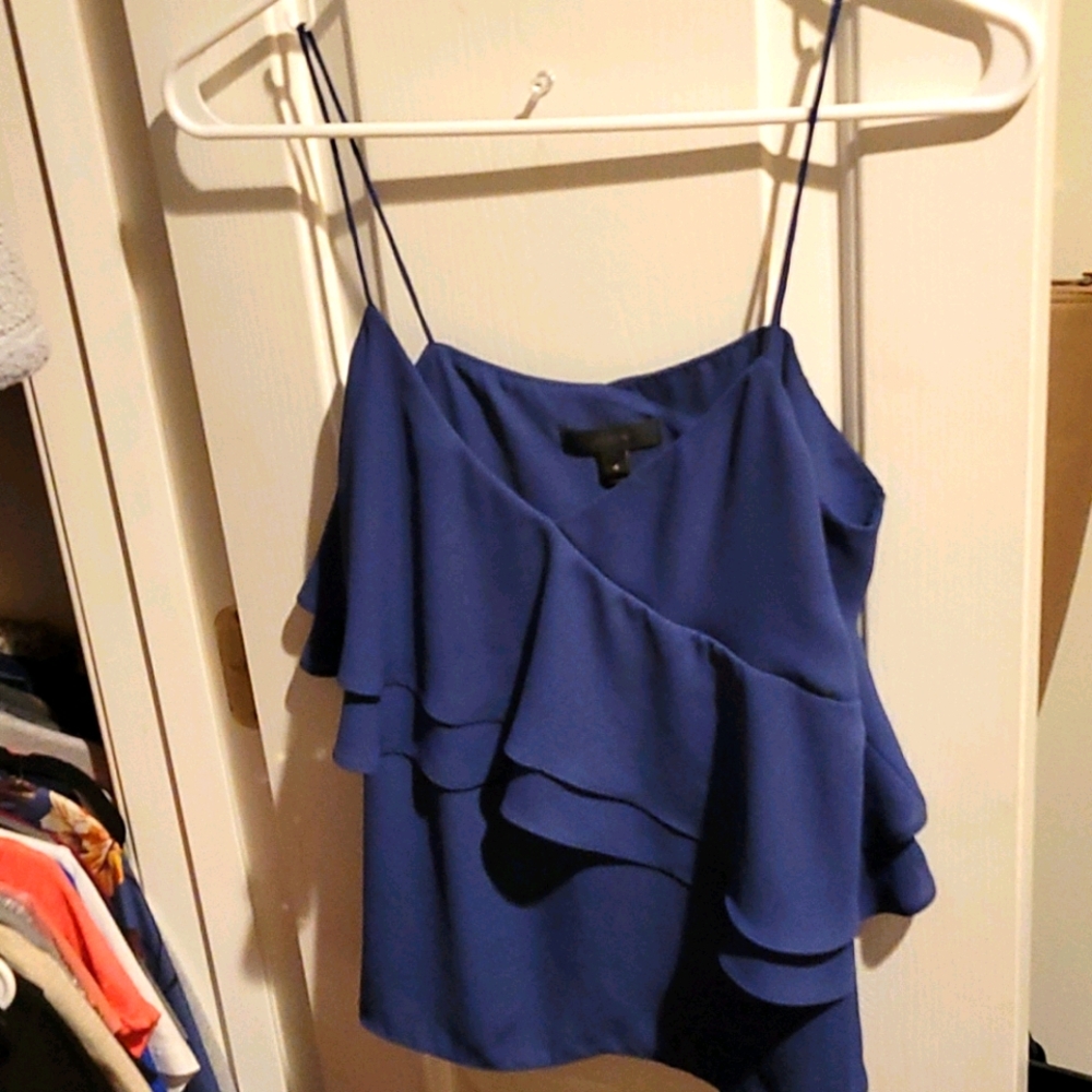 J Crew silk blue top size 4
